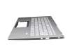 24304F26K201 original Acer keyboard incl. topcase DE (german) silver/silver with backlight