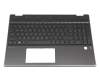 2H-BBKCHW63111 original HP keyboard incl. topcase CH (swiss) black/black with backlight