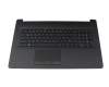 2H1719-05330D Rev.A original HP keyboard incl. topcase DE (german) black/black (with TP/DVD, surface structure \"Diamond)