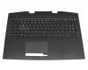 2H1819-12330I Rv.D original HP keyboard incl. topcase DE (german) black/black with backlight