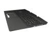 2H1819-12330I Rv.D original HP keyboard incl. topcase DE (german) black/black with backlight