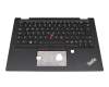 32B0054 original Lenovo keyboard incl. topcase DE (german) black/black with backlight and mouse-stick