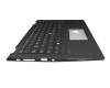 32B0054 original Lenovo keyboard incl. topcase DE (german) black/black with backlight and mouse-stick