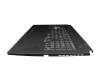 33NJFTAJN00 original Asus keyboard incl. topcase DE (german) black/transparent/black with backlight