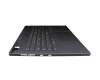 3680000147 original Lenovo keyboard incl. topcase DE (german) grey/grey with backlight