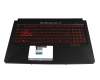 3RBKLTFJN20 original Asus keyboard incl. topcase DE (german) black/black with backlight