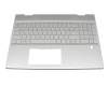 442.0GB09.XXXX original HP keyboard incl. topcase DE (german) silver/silver with backlight (UMA)