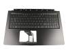 450.0B204.001 original Acer keyboard incl. topcase DE (german) black/black with backlight