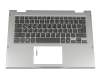 460.07R08.0017 original Dell keyboard incl. topcase DE (german) black/silver with backlight