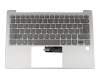 460.0FD04.0003 original Lenovo keyboard incl. topcase DE (german) grey/silver with backlight