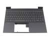 46G3MTATPQA original HP keyboard incl. topcase FR (french) silver/black with backlight