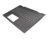 46M.0EECS.0008 original HP keyboard incl. topcase DE (german) grey/grey with backlight