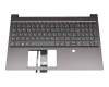 46M.0HDCS.0021 original Lenovo keyboard incl. topcase DE (german) grey/grey with backlight