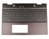 4900EH07BL0G original Wistron keyboard incl. topcase DE (german) black/black with backlight