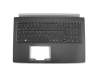 5002001200004 original Acer keyboard incl. topcase DE (german) black/grey with backlight