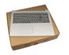 5CB0N86492 original Lenovo keyboard incl. topcase DE (german) grey/silver (Fingerprint)