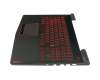 5CB0P24361 original Lenovo keyboard incl. topcase DE (german) black/black with backlight