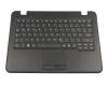 5CB0Q89808 original Lenovo keyboard incl. topcase DE (german) black/black