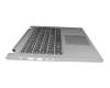 5CB0R08780 original Lenovo keyboard incl. topcase CH (swiss) grey/silver with backlight