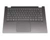 5CB0R47328 original Lenovo keyboard incl. topcase DE (german) grey/grey with backlight