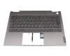 5CB0U43194 original Lenovo keyboard incl. topcase DE (german) grey/grey with backlight