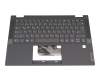 5CB0Y85534 original Lenovo keyboard incl. topcase DE (german) grey/grey (Fingerprint)