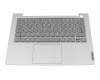 5CB1B02551 original Lenovo keyboard incl. topcase DE (german) grey/grey with backlight