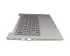 5CB1B02570 original Lenovo keyboard incl. topcase DE (german) grey/grey with backlight