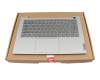 5CB1B02570 original Lenovo keyboard incl. topcase DE (german) grey/grey with backlight