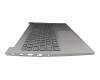 5CB1B34829 original Lenovo keyboard incl. topcase DE (german) grey/grey with backlight