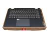 5CB1C92783 original Lenovo keyboard incl. topcase US (english) grey/blue with backlight