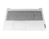 5CB1H88688 original Lenovo keyboard incl. topcase DE (german) grey/grey with backlight