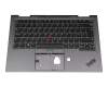 5M10Z37208 original Lenovo keyboard incl. topcase UK (english) black/grey with backlight and mouse-stick