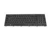 6-79-NJ50CU0K-xxx original Clevo keyboard DE (german) black/white/black white