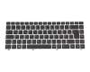 6-80-N13B0-070-1 original Clevo keyboard DE (german) black/silver with backlight