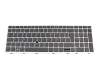 6037B0136415 original IEC keyboard BE (belgian) black/silver with backlight and mouse-stick