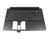 6037B0154104 original Acer keyboard incl. topcase DE (german) black/black with backlight