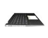 6037B0171004 original IEC keyboard incl. topcase DE (german) black/black/silver without backlight