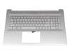 6037B0214804 original HP keyboard incl. topcase DE (german) silver/silver