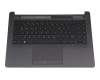 6070B1306305 original HP keyboard incl. topcase DE (german) black/grey