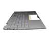 6070B1745001 original HP keyboard incl. topcase DE (german) silver/silver with backlight Fingerprint / backlight