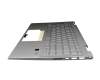 6070B1745001 original HP keyboard incl. topcase DE (german) silver/silver with backlight Fingerprint / backlight