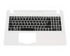 638050DBK201 original Acer keyboard incl. topcase DE (german) black/white