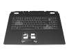 6B.QFWN2.014 original Acer keyboard incl. topcase DE (german) black/white/black with backlight