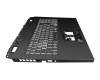 6B.QFWN2.014 original Acer keyboard incl. topcase DE (german) black/white/black with backlight