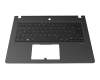 6B.VM6N8.020 original Acer keyboard incl. topcase DE (german) black/black with backlight