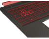 6BQ3MN2012 original Acer keyboard incl. topcase DE (german) black/red/black with backlight (Nvidia 1050)