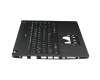 6BVRDN70113 original Acer keyboard incl. topcase DE (german) black/black with backlight