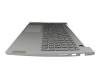 7010564200019 original Lenovo keyboard incl. topcase DE (german) grey/grey with backlight