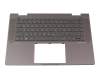 7H2440 original HP keyboard incl. topcase DE (german) black/grey with backlight